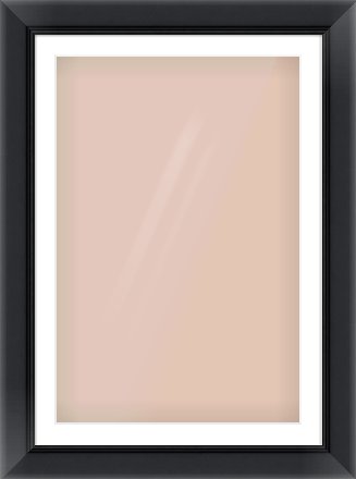 Black Reverse Frame for 61 × 91.5cm artwork, with Smooth White Single Mount