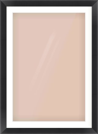 Black Flat Frame for 61 × 91.5cm artwork, with Smooth White Single Mount