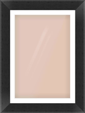 Black Flat Frame for 61 × 91.5cm artwork, with Smooth White Single Mount