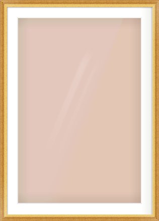 Gold Reverse Frame for 61 × 91.5cm artwork, with Smooth White Single Mount