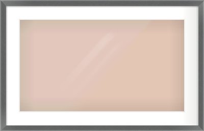 Dark Grey Flat Frame for 64 × 36cm artwork, with Smooth White Single Mount