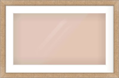 Bronze Flat Frame for 64 × 36cm artwork, with Smooth White Single Mount