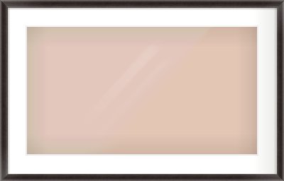 Black Cushion Frame for 64 × 36cm artwork, with Smooth White Single Mount