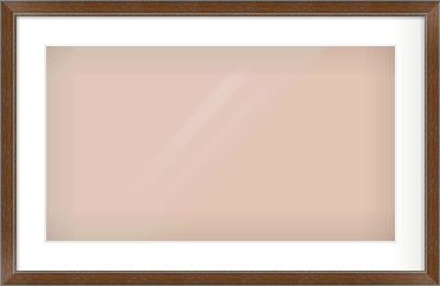 Walnut / Pewter Reverse Frame for 64 × 36cm artwork, with Smooth White Single Mount