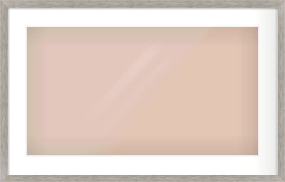 Grey Wood Grain Flat Frame for 64 × 36cm artwork, with Smooth White Single Mount