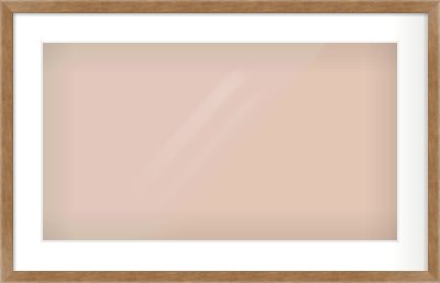 Brushed Bronze with Black Sides Flat Frame for 64 × 36cm artwork, with Smooth White Single Mount