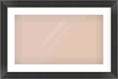 Black Spoon Frame for 64 × 36cm artwork, with Smooth White Single Mount