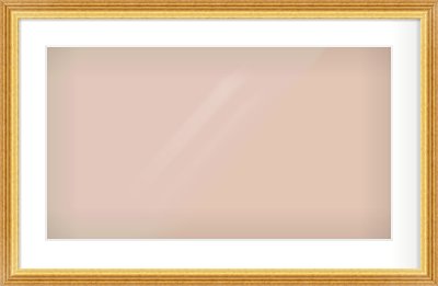 Gold Reverse Frame for 64 × 36cm artwork, with Smooth White Single Mount