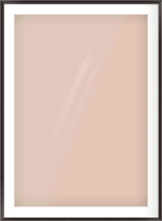 Black Cushion Frame for 70 × 100cm artwork, with Smooth White Single Mount