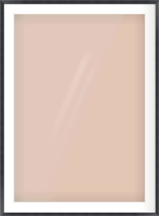Black Wood Grain Flat Frame for 70 × 100cm artwork, with Smooth White Single Mount