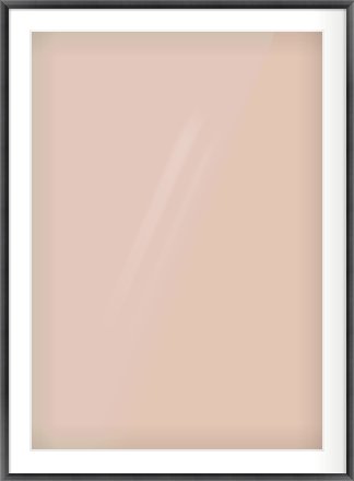Black Angle Frame for 70 × 100cm artwork, with Smooth White Single Mount