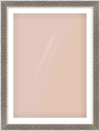 Silver Flat Frame for 70 × 100cm artwork, with Smooth White Single Mount