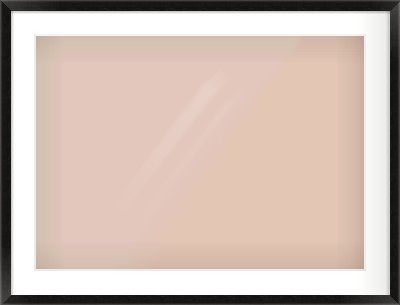 Black Wood Grain Flat Frame for 700 × 500mm artwork, with Smooth White Single Mount