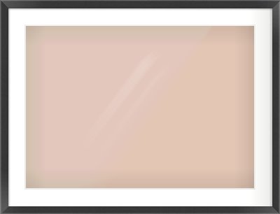 Black Flat Frame for 700 × 500mm artwork, with Smooth White Single Mount