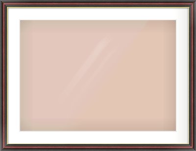 Brown Reverse Frame for 700 × 500mm artwork, with Smooth White Single Mount