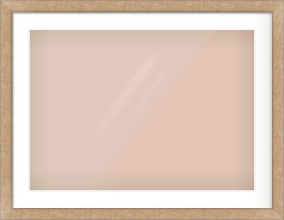 Bronze Flat Frame for 700 × 500mm artwork, with Smooth White Single Mount