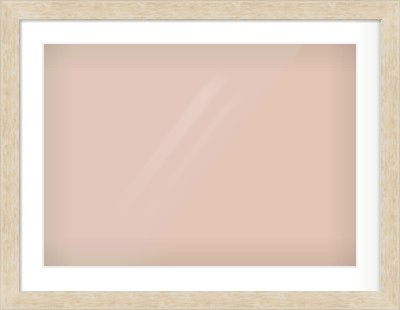 Premium Flat Frame for 700 × 500mm artwork, with Smooth White Single Mount