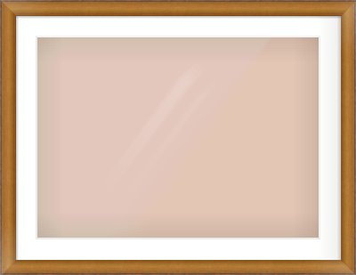 Bronze Cushion Frame for 700 × 500mm artwork, with Smooth White Single Mount