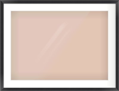 Black Flat Frame for 700 × 500mm artwork, with Smooth White Single Mount