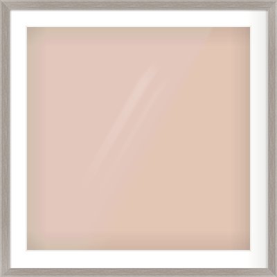 Grey Flat Frame for 700 × 700mm artwork, with Smooth White Single Mount