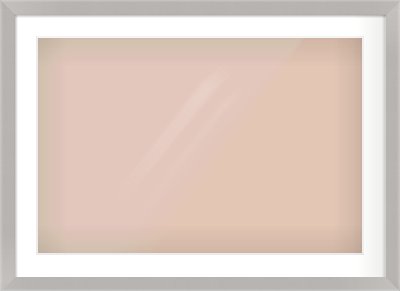 Grey Flat Frame for 75 × 50cm artwork, with Smooth White Single Mount