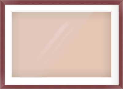 Maroon Paint Flat Frame for 75 × 50cm artwork, with Smooth White Single Mount