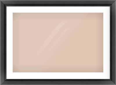 Black Reverse Frame for 75 × 50cm artwork, with Smooth White Single Mount