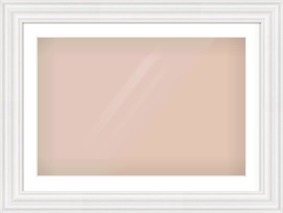 White Spoon Frame for 75 × 50cm artwork, with Smooth White Single Mount