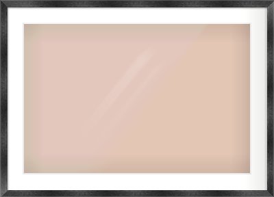 Black Flat Frame for 75 × 50cm artwork, with Smooth White Single Mount