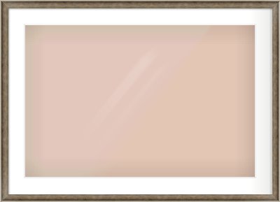 Silver Scoop Frame for 75 × 50cm artwork, with Smooth White Single Mount