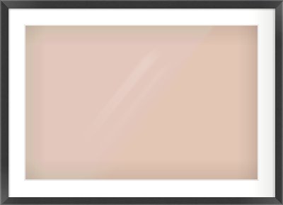 Black Flat Frame for 75 × 50cm artwork, with Smooth White Single Mount
