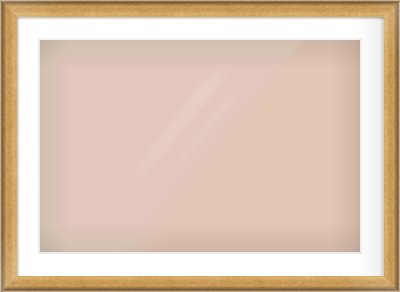 Gold Scoop Frame for 75 × 50cm artwork, with Smooth White Single Mount