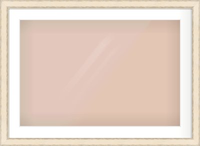 GOLD Flat Frame for 75 × 50cm artwork, with Smooth White Single Mount