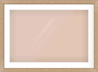 Bronze Flat Frame for 75 × 50cm artwork, with Smooth White Single Mount
