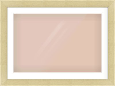 Silver Flat Frame for 75 × 50cm artwork, with Smooth White Single Mount