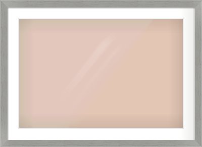 Pale Grey Flat Frame for 75 × 50cm artwork, with Smooth White Single Mount