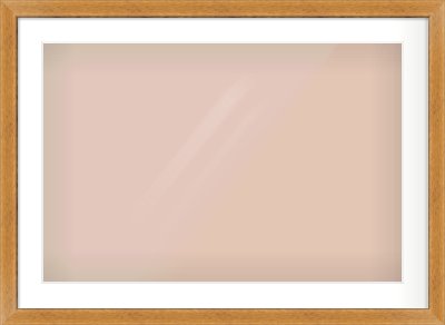 Rustic Medium Oak Reverse Frame for 75 × 50cm artwork, with Smooth White Single Mount