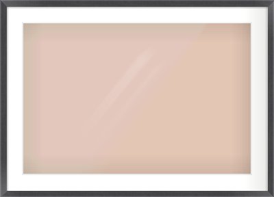 Black Flat Frame for 75 × 50cm artwork, with Smooth White Single Mount