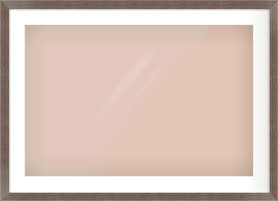 Dark Walnut Flat Frame for 75 × 50cm artwork, with Smooth White Single Mount