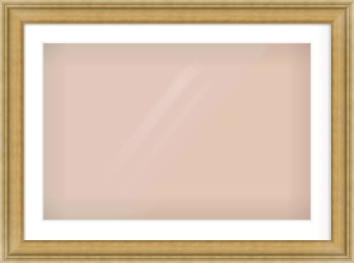 Gold Scoop Frame for 75 × 50cm artwork, with Smooth White Single Mount