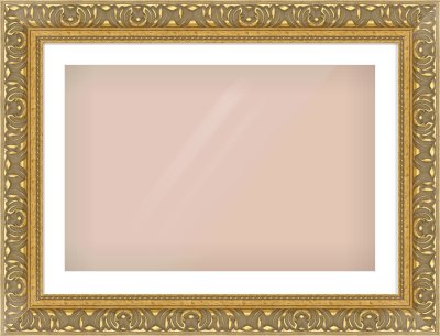 Gold Reverse Frame for 75 × 50cm artwork, with Smooth White Single Mount