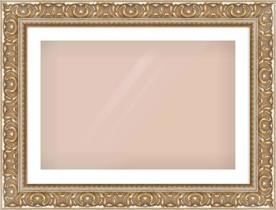 Silver / Gold Reverse Frame for 75 × 50cm artwork, with Smooth White Single Mount