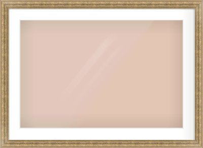 Distressed Gold Dome Frame for 75 × 50cm artwork, with Smooth White Single Mount