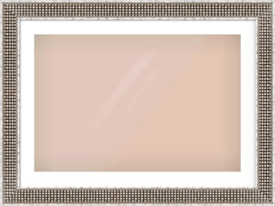 Silver Flat Frame for 75 × 50cm artwork, with Smooth White Single Mount