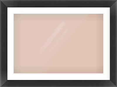 Black Flat Frame for 75 × 50cm artwork, with Smooth White Single Mount