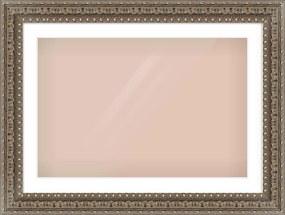 Silver Reverse Frame for 75 × 50cm artwork, with Smooth White Single Mount