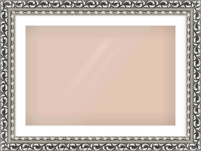 Silver Reverse Frame for 75 × 50cm artwork, with Smooth White Single Mount
