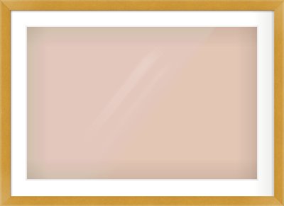 Gold Flat Frame for 75 × 50cm artwork, with Smooth White Single Mount