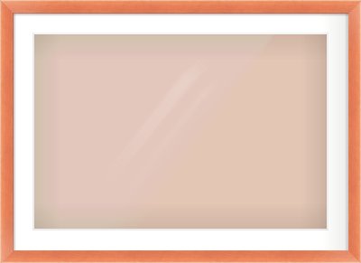 Bronze Flat Frame for 75 × 50cm artwork, with Smooth White Single Mount