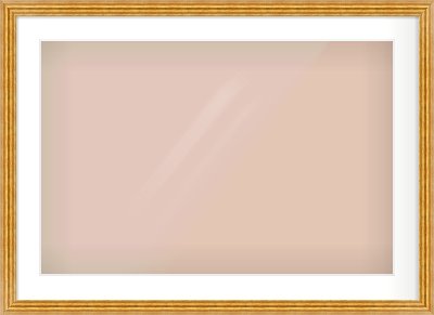 Gold Reverse Frame for 75 × 50cm artwork, with Smooth White Single Mount